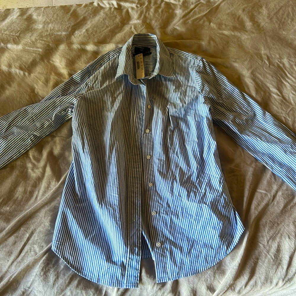 J crew striped button down